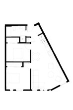 One Bedroom, One Bath + Den 626 floor plan